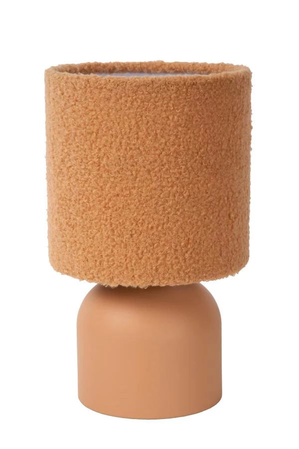 Lucide WOOLLY - Table lamp - Ø 16 cm - 1xE14 - Terracotta - off